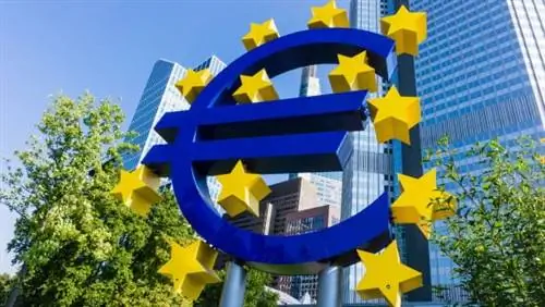 Штаб-квартира ЕЦБ во Франкфурте, Германия.