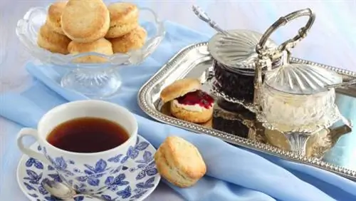 Английский чай и булочки