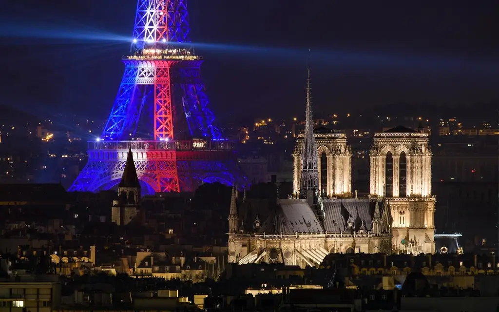 Notre-Dame-Eiffel башня-Париж-EIFFELPM0118