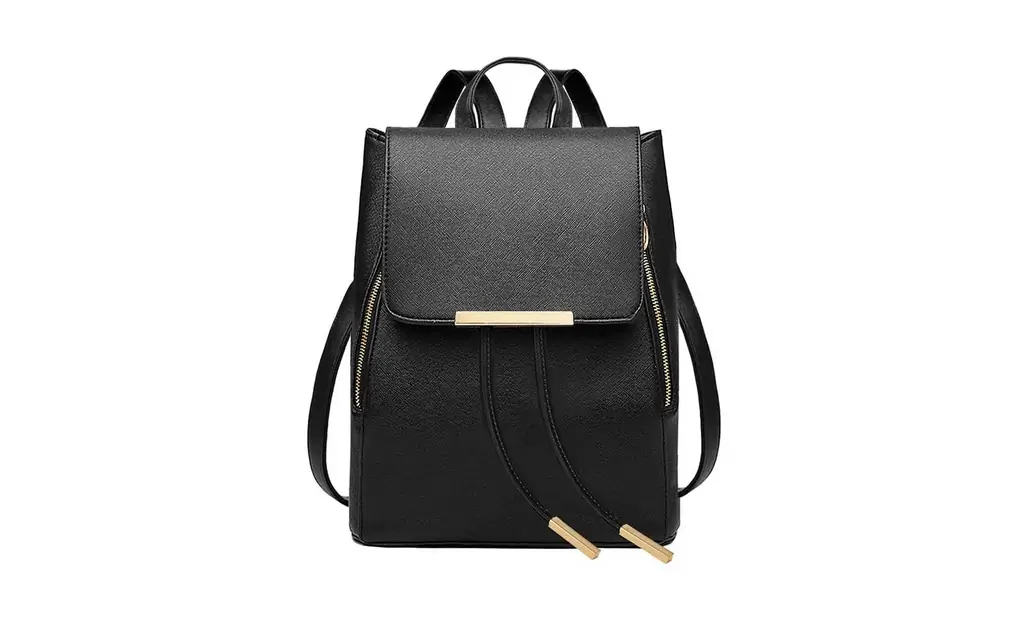 Coofit-черный кожаный BSBACKPACKS0218