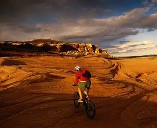 Biking in Moab, Utah