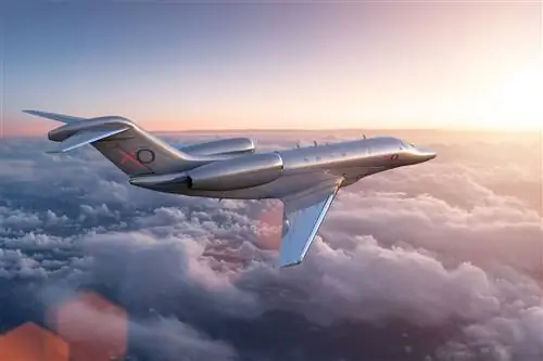 Частный самолет XO Cessna в полете