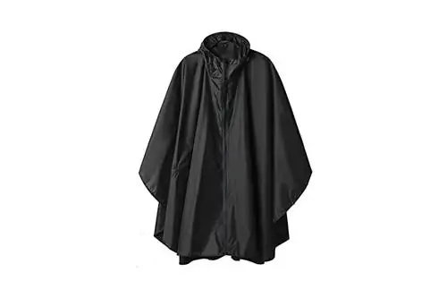 SaphiRose Rain Poncho Jacket Пальто с капюшоном для взрослых с карманами