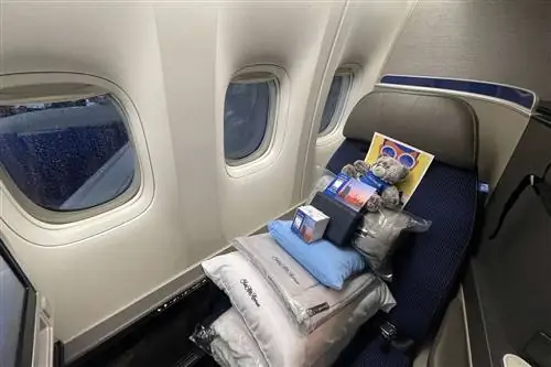 Вещи на борту первого рейса United в Дубай