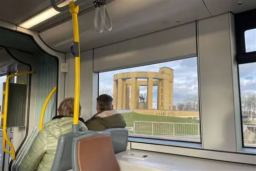 Вид с прибрежного трамвая в Бельгии