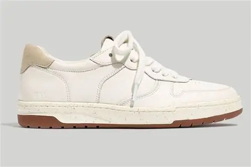 Кроссовки Court из белой кожи