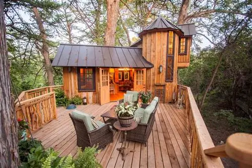 внутренний дворик Treehouse из Treehouse Utopia