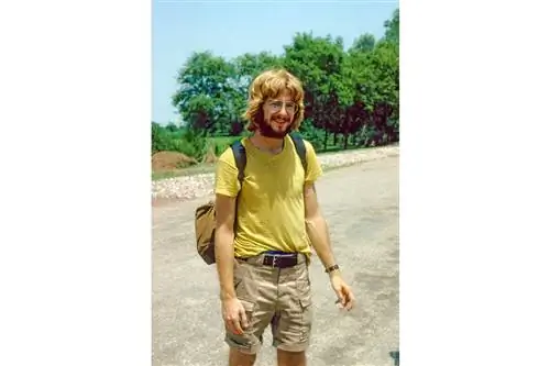 Рик Стивс во время путешествия по Азии в 1978 году.