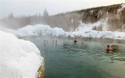 Chena Hot Springs Resort, 60 миль от Фэрбенкса, Аляска