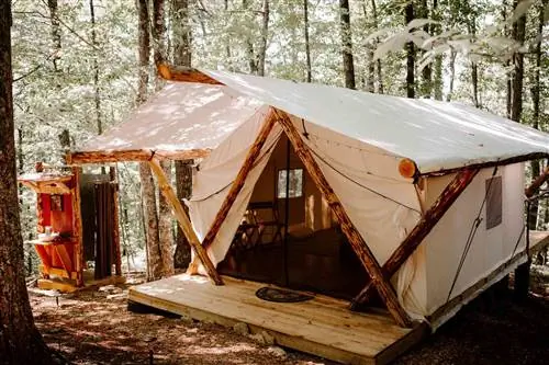Палатка для глэмпинга Canopy Ridge в Теннесси