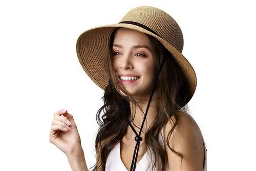 FURTALK Женская шляпа от солнца с широкими полями и ремешком для ветра UPF Летние соломенные шляпы от солнца для женщин