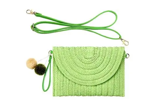 Frienda Соломенная сумка через плечо Соломенный клатч Соломенная сумка через плечо Повседневная пляжная соломенная сумка ручной работы для женщин Конверт Кошелек Кошелек