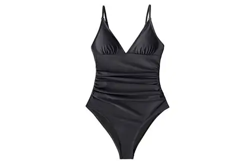 CUPSHE Женский слитный купальник с V-образным вырезом и регулировкой живота Купальники