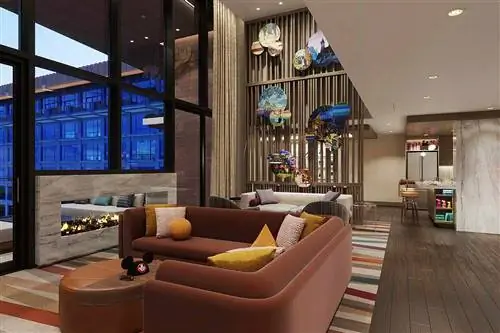 Грандиозные виллы с тремя спальнями в The Villas at Disneyland Hotel. Эти многоуровневые виллы вмещают до 12 гостей и предлагают полноразмерную кухню с островной стойкой, большой обеденный стол и просторную гостиную.