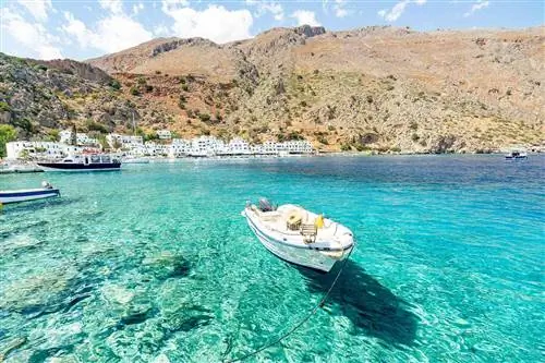 Кристально чистое море, Лутро, остров Крит, Греция