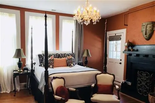 Комната Охана в Clevedale Historic Inn and Gardens, в Спартанбурге, Южная Каролина.