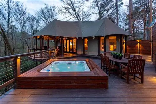 Высококлассная юрта airbnb с джакузи