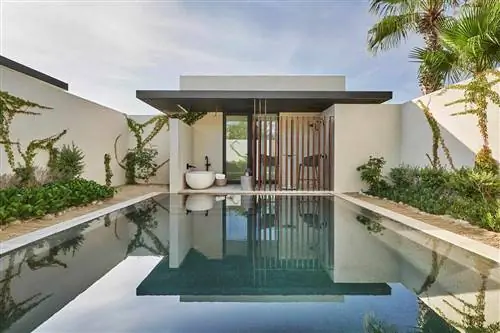 Персональный небольшой бассейн в отеле Four Seasons Resort Los Cabos в Коста-Пальмас, Ист-Кейп, Лос-Кабос, Мексика.