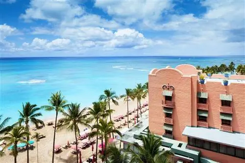 Вид с воздуха на Royal Hawaiian