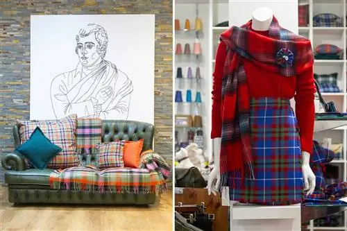 Товары из тартана для продажи в The ScotlandShop