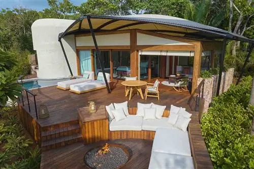 Внешний вид Большой палатки в Навиве, курорт Four Seasons, Пунта-Мита, Мексика