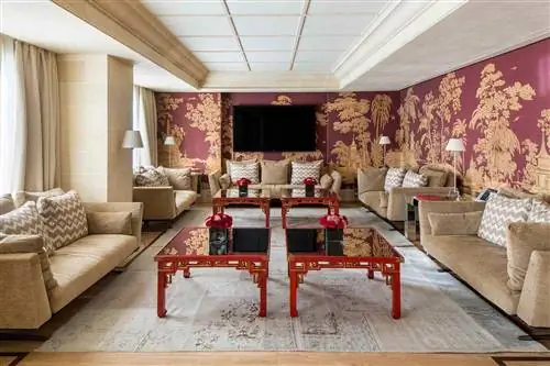 Интерьер гостиной в пентхаусе Majestic Royal в Majestic Hotel & Spa Barcelona