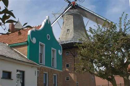 Историческая ветряная мельница в Пелле, штат Айова