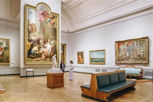 Картины внутри Музея изящных искусств