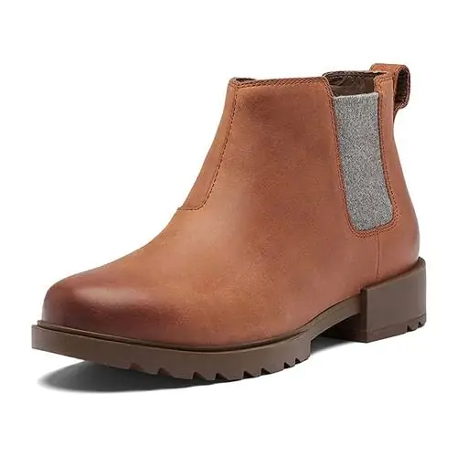 Женские ботинки SOREL Emelie II Chelsea из водонепроницаемой кожи от дождя