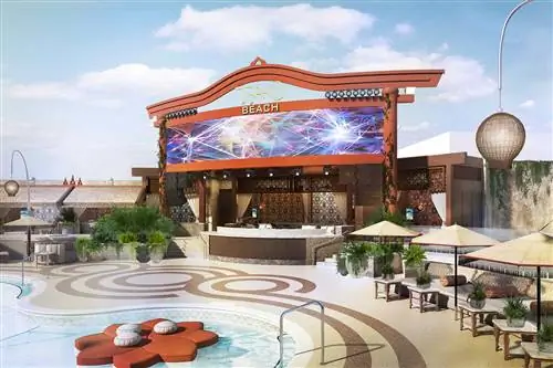 Сцена Tao Beach Club в The Venetian