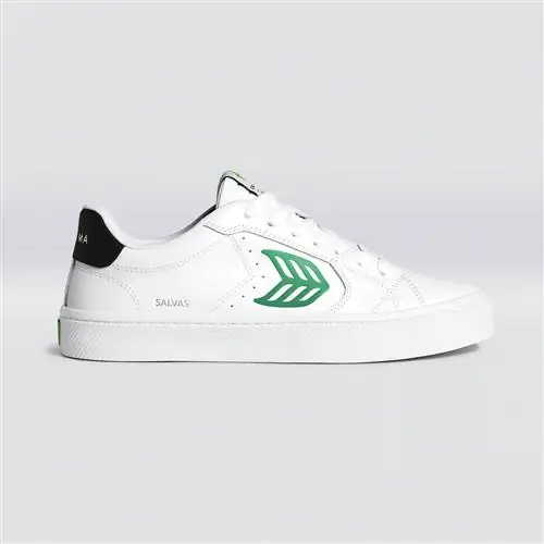 Salvas White LWG Кожа/Зеленый