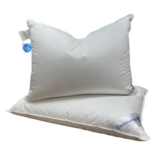 Continental Bedding Мягкая белая подушка из гусиного пуха