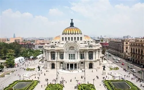 Palacio de Bellas Artes в районе Centro Мехико
