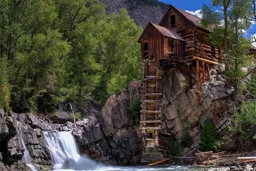 Crystal Mill называлась Sheep Mountain Power House, Карбондейл, Колорадо, США.