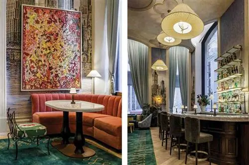 Внутри нового роскошного отеля Rose Ink на Уолл-стрит в Нью-Йорке.