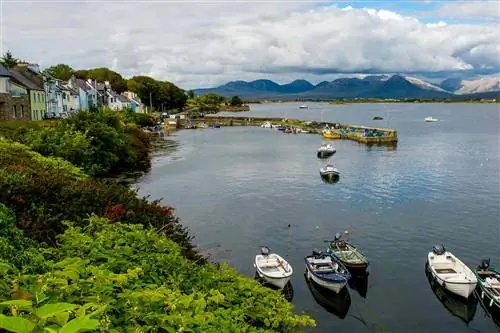 Гавань Roundstone в Ирландии