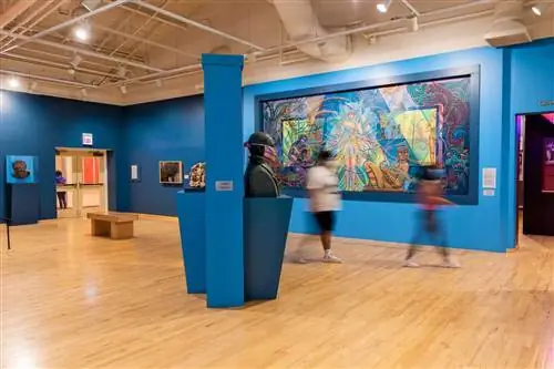 Внутри галереи Национального музея мексиканского искусства в Чикаго.