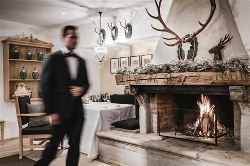 Столовая в отеле St. Hubertus в отеле Rosa Alpina