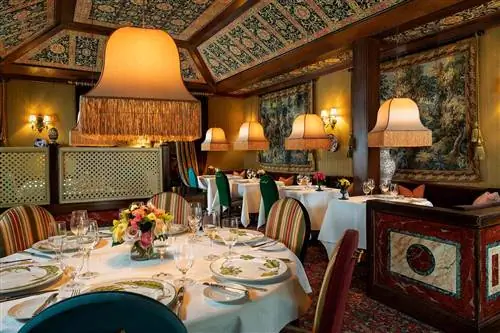 Столовая в The Inn at Little Washington, Вирджиния.