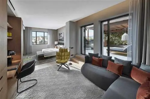 Спальня в пентхаусе Mandarin Oriental, Барселона