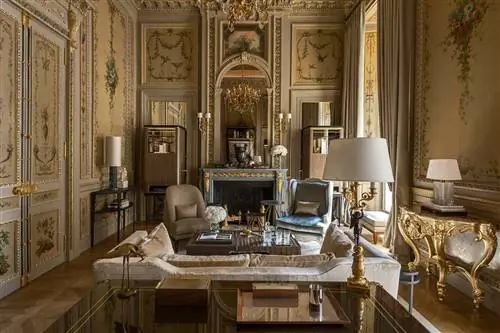 Гостиная Suite Duc de Crillon в Hôtel de Crillon, A Rosewood Hotel
