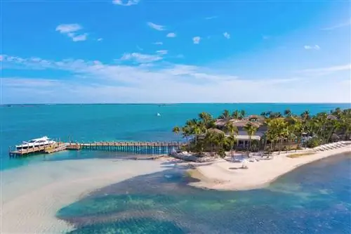 Пейзаж с высоты птичьего полета Little Palm Island Resort & Spa