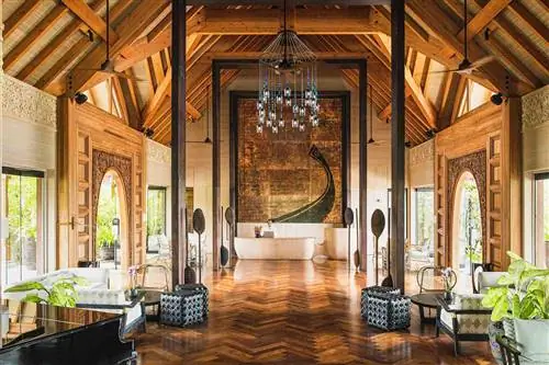 Лобби отеля Waldorf Astoria Maldives Ithaafushi