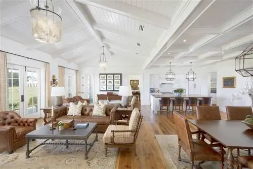 Гостиная в The Lodge at Sea Island
