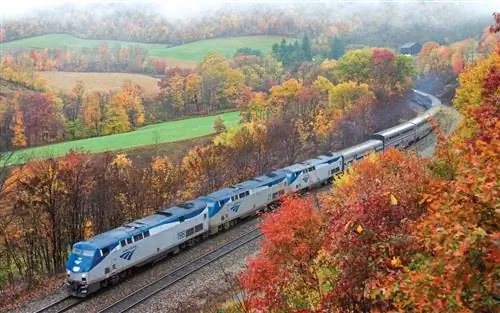 5 аттракционов Amtrak с захватывающим видом на осеннюю листву