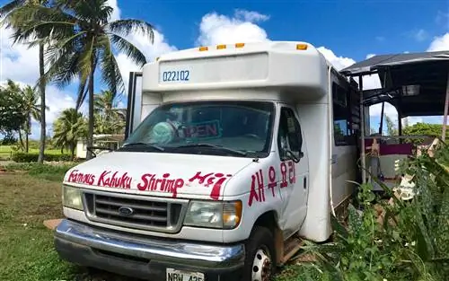 Грузовик с креветками Кахука