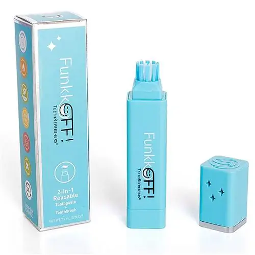 ФанккВыкл! Многоразовая дорожная зубная щетка TeethRefreshers + зубная паста