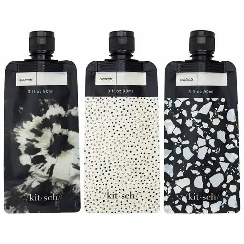 Набор многоразовых дорожных бутылок Kitsch Flat Pouch