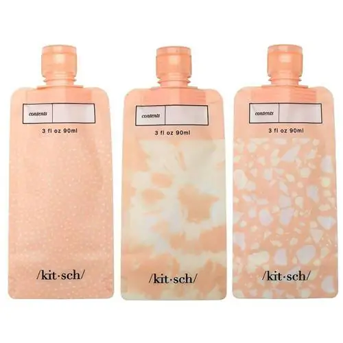 Набор многоразовых дорожных бутылок Kitsch Flat Pouch