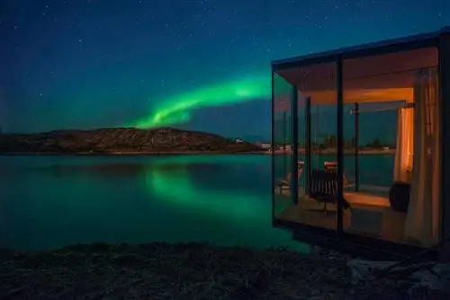 Северное сияние над Мансхаузеном, Норвегия